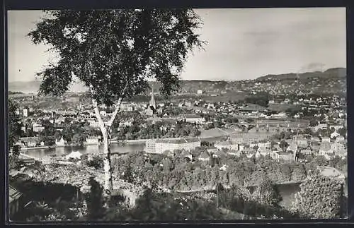 AK Krautheim / Jagst, Panorama vom Hügel aus