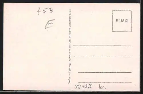 AK Krautheim / Weimar, Dorfstrasse, Pfarre und Kriegerdenkmal 1914 /18