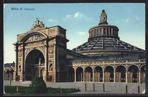 AK Wien II, Wiener Prater, Blick auf die Rotunde