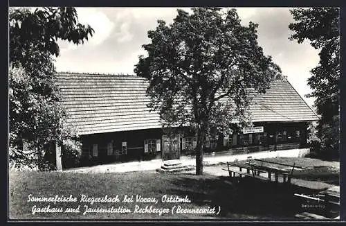 AK Riegersbach, Gasthaus und Jausenstation Rechberger