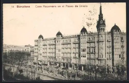 AK Barcelona, Casa Rocamora en el Paseo de Gracia