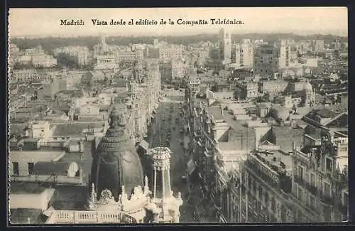 AK Madrid, Vista desde el edificio de la Compania Telefonica