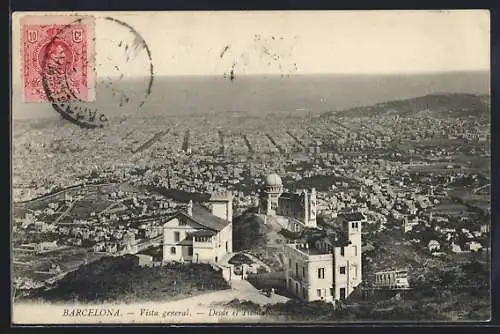 AK Barcelona, Vista general, desde el Tibidabo