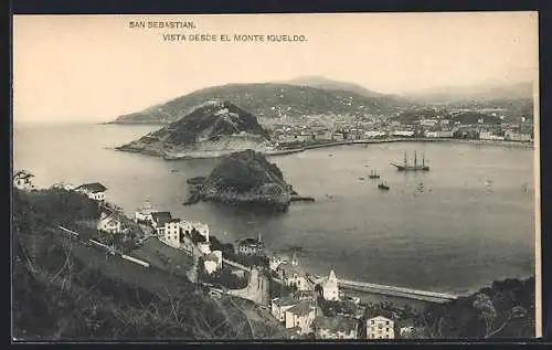 AK San Sebastian, Vista desde el Monte Igueldo