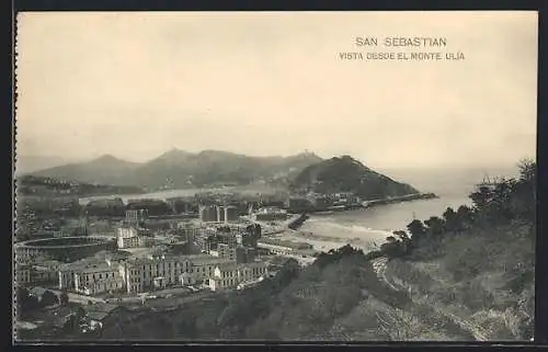 AK San Sebastian, Vista desde el Monte Ulia