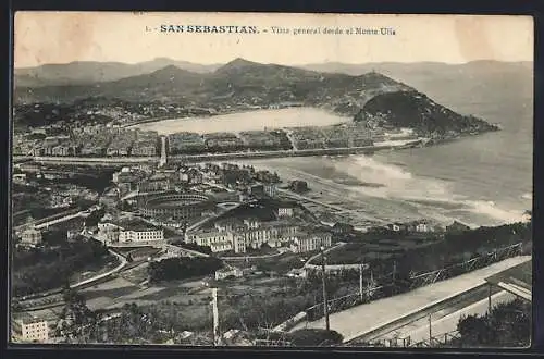 AK San Sebastian, Vista general desde el Monte Ulia