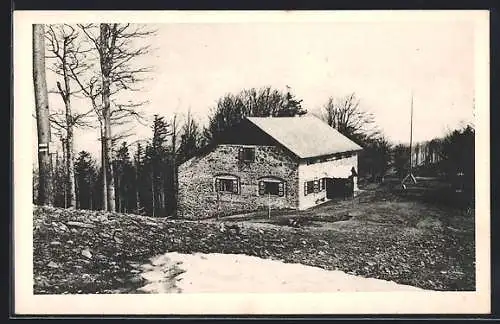 AK Schutzhaus am Schöpfl, Berghütte von Franz Krebs