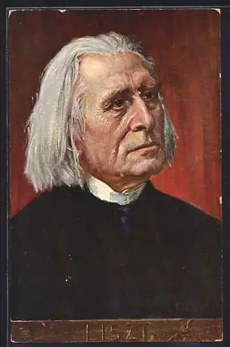 Künstler-AK Liszt im Portrait