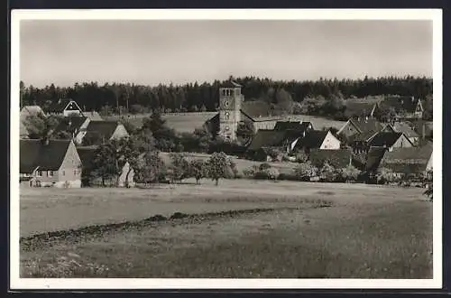 AK Zwerenberg /Schwarzwald, Ortsansicht mit Umgebung