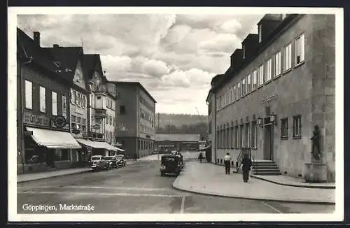 AK Göppingen, Partie in der Marktstrasse an der Kreis-Sparkasse