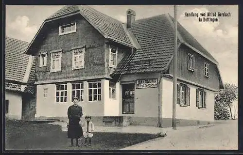 AK Hottingen, Blick auf die Handlung von Alfred Gersbach