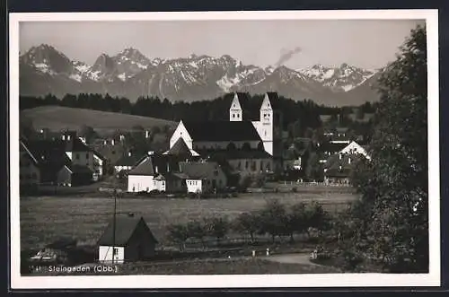 AK Steingaden / Obb., Blick auf Kirche