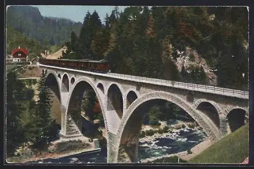 AK Forbach, Blick auf neue Brücke