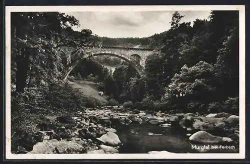 AK Forbach, Brücke im Murgtal