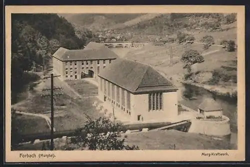 AK Forbach, Blick auf Murg-Kraftwerk