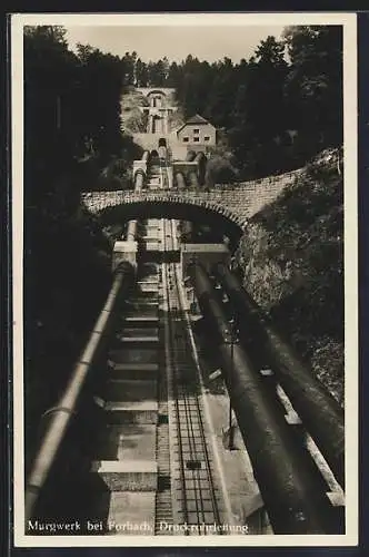 AK Forbach, Druckrohrleitung im Murgwerk