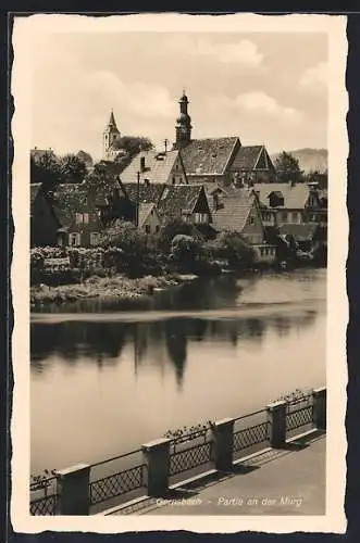 AK Gernsbach, Partie an der Murg