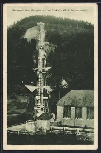 AK Forbach im Schwarzwald, Druckrohrleitung des Murgwerkes