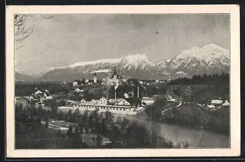 AK Kranj, Ortsansicht mit Bergpanorama