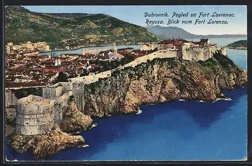 AK Dubrovnik, Pogled sa Fort Lovrenac