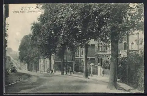 AK Wülfrath, Untere Kaiser Wilhelmstrasse mit Passanten