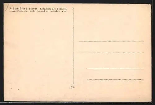 AK Rod am Berg, Landheim des Evangelischen Verbandes weibl. Jugend in Frankfurt a. M.