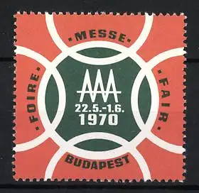 Reklamemarke Budapest, Messe 1970, Messe-Symbol