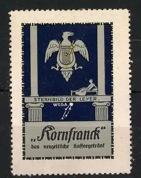 Reklamemarke Kornfrank, Sternbild der Leier mit Adler