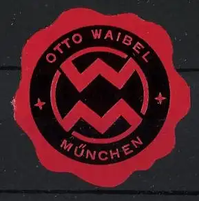 Reklamemarke München, Otto Waibel, Doppel-W Symbol