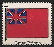 Reklamemarke Grossbritannien, Great Britain, Red Ensign Flagge