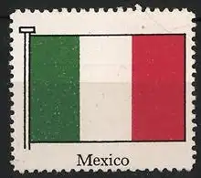 Reklamemarke Mexiko, Mexiko, Flagge Mexikos