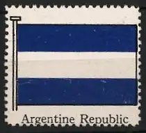 Reklamemarke Argentine Republic, Flagge Argentiniens