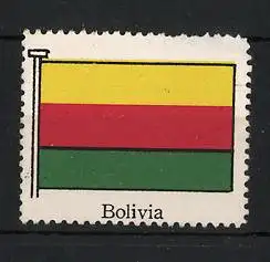 Reklamemarke Bolivia, Bolivien, Nationalflagge