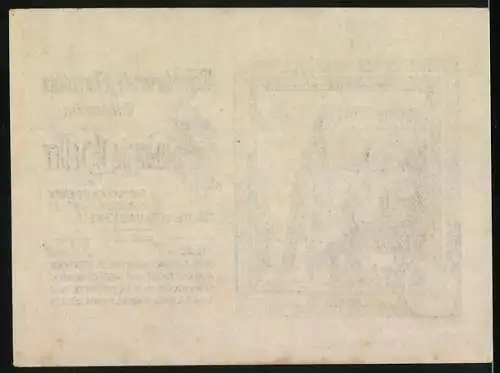 Notgeld Kirchschlag 1920, 20 Heller, Kirche im Rahmen, Wappen links