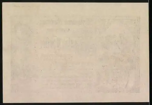 Notgeld Kirchschlag 1920, 50 Heller, Burgansicht und Wappen, Waldszene
