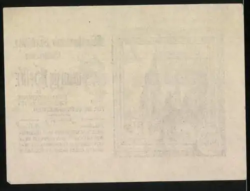 Notgeld Kirchschlag 1920, 20 Heller, Kirche mit Wappen und gotischer Schrift