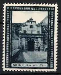 Reklamemarke Altötting, eisernes Tor, historisches Gebäude