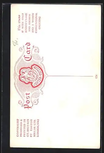 Künstler-AK Frau gibt mit ihrem Mann an