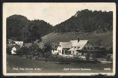 AK Muggendorf /N.-Oe., Thal, Josef Leitner`s Gasthaus