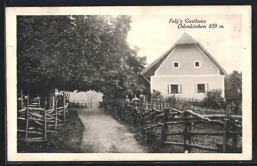 AK Ödenkirchen, Faly`s Gasthaus mit Garten