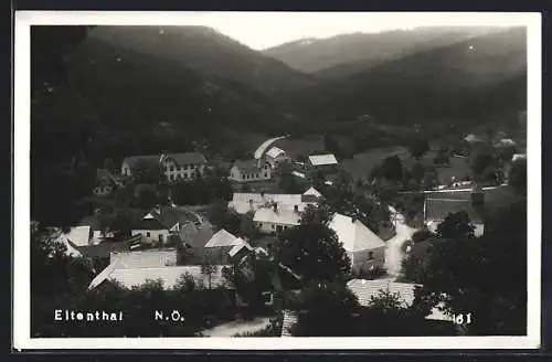 AK Eltenthal, Ortsansicht aus der Vogelschau