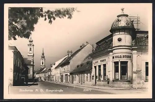 AK Stockerau, Café Wimmer in der Hauptstrasse