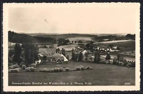 AK Hanftal /Waldkirchen a. d. Thaya, Gesamtansicht aus der Vogelschau