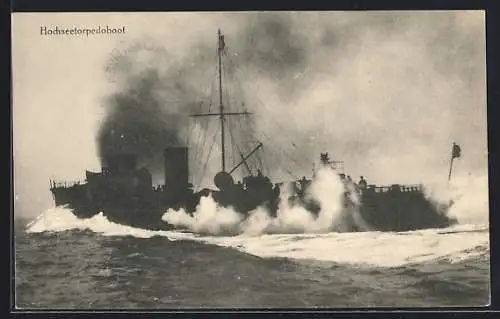 AK Hochseetorpedoboot der Kaiserlichen Marine, WK I.