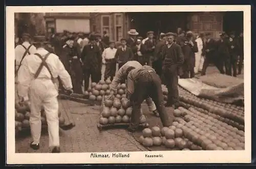 AK Alkmaar, Kaasmarkt, Handel auf dem Käse-Markt