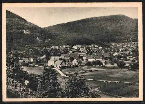 AK Loffenau, Totalansicht der Ortschaft