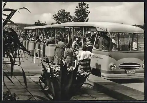 AK Erfurt, Internationale Gartenbau-Ausstellung, IGA-Express