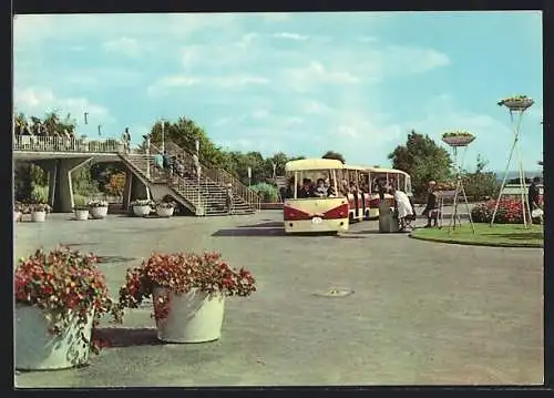 AK Erfurt, Internationale Gartenausstellung der DDR, Iga-Express