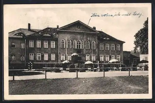 AK Erfurt, Gasthof Schützenhaus von P. Krex und L. Groth