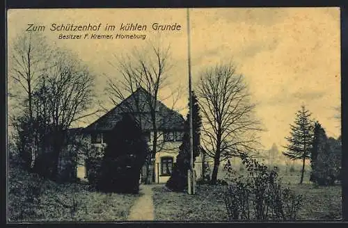 AK Horneburg, Gasthaus Zum Schützenhof im kühlen Grund, Inh. F. Kremer